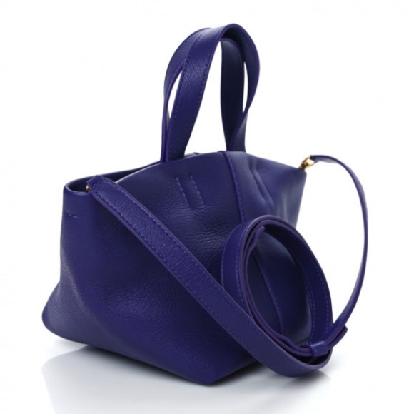 Mansur Gavriel purple Mini Tulipano top handle crossbody tote bag NWOT - Picture 4 of 15